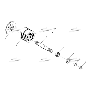 FRONT TIGHTENER ASSEMBLY P/N 1380024 250 4X4