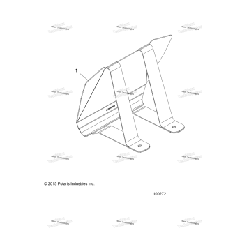 BODY, HEADLIGHT POD COVER BRACKET A16SBT57C1