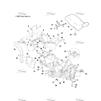 REAR CAB & SEAT A00CH33AA