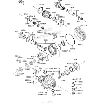 DRIVE SHAFT/FINAL GEARS (HB517101-
