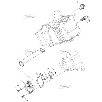 WATER PUMP MAGNUM 4X4 W97AC42A, SWEDISH MAGNUM 4X4 & NORWEGIAN M