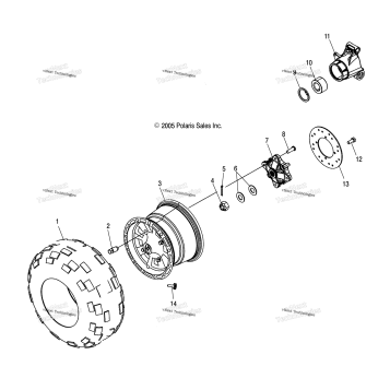 WHEEL, REAR