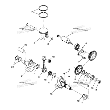 PISTON & CRANKSHAFT SPORTSMAN 4X4