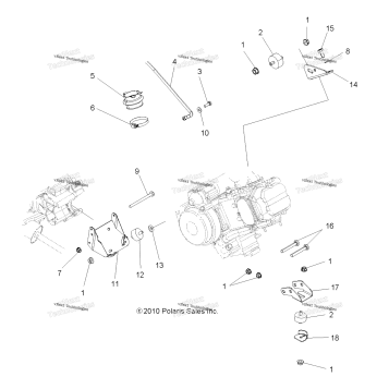 ENGINE, MOUNTING