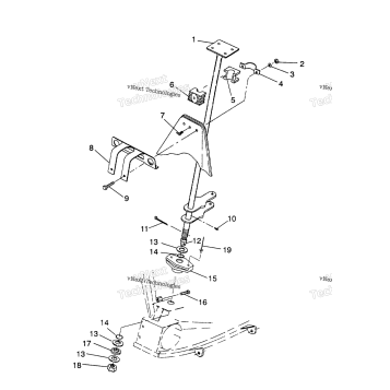 STEERING POST ASSEMBLY SPORTSMAN 4X4