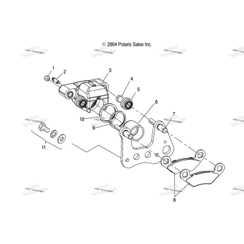 FRONT BRAKE CALIPER /AB/AC