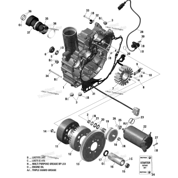 PTO COVER AND MAGNETO