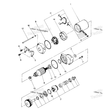STARTING MOTOR ASSEMBLY