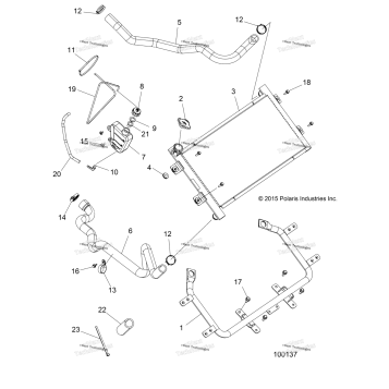 ENGINE, COOLING SYSTEM, RADIATOR