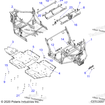 CHASSIS, MAIN FRAME AND SKID PLATES