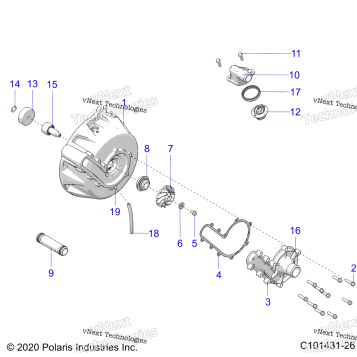 ENGINE, COOLING SYSTEM & WATER PUMP
