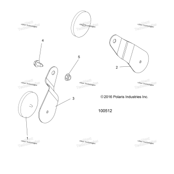 BODY, REAR REFLECTORS A16SEC57CL