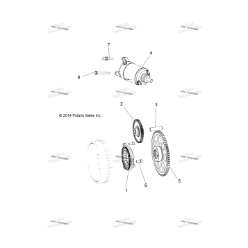 ENGINE, STARTER DRIVE