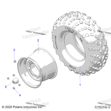 WHEELS, REAR TIRE