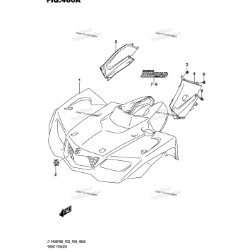 FRONT FENDER (LT-F400FM0 P03)