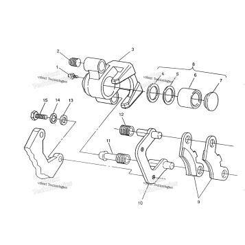 MIDDLE AXLE BRAKE ASSEMBLY 6X6 400L, SWEDISH & NORWEGIAN N948740