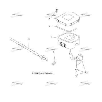 STEERING, CONTROLS, THROTTLE ASM. & CABLE