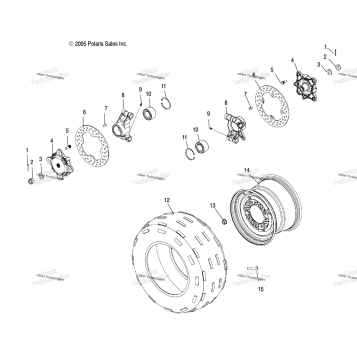 WHEEL, REAR & HUBS /LD27FB