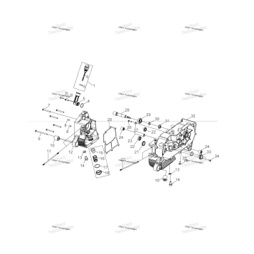 ENGINE, CRANKCASE