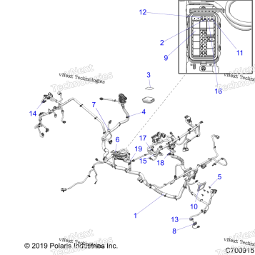 ELECTRICAL, WIRE HARNESS (C700915)