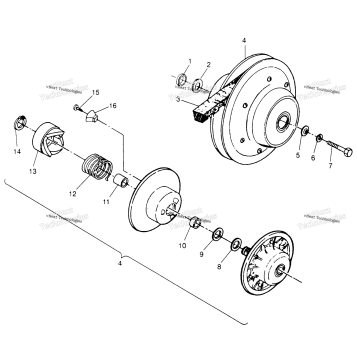 DRIVEN CLUTCH XPLORER 300