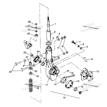 FRONT STRUT ASSEMBLY 6X6 250