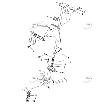 STEERING POST ASSEMBLY SPORT 400L
