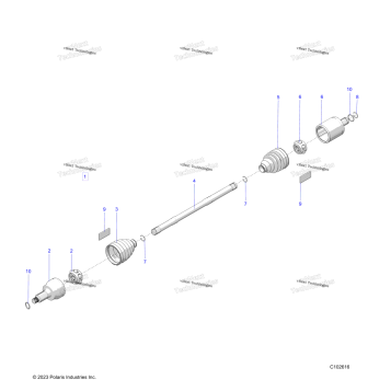 DRIVE TRAIN, FRONT DRIVE SHAFT
