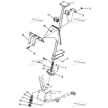 STEERING POST MAGNUM 4X4 & SWEDISH MAGNUM 4X4 S968144