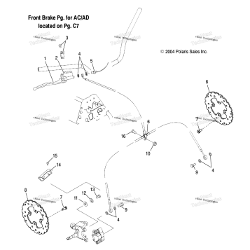 BRAKE, FRONT (AB) /AB (4999659965B12)
