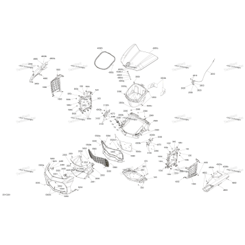 BODY - FRONT STORAGE TRAY
