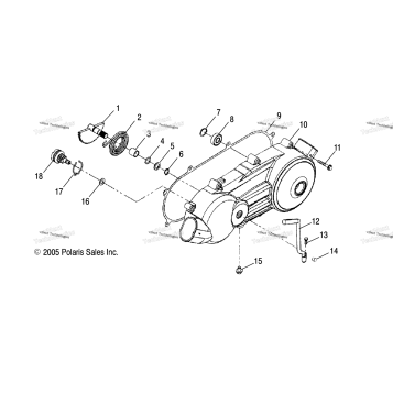CRANKCASE COVER, LH /AB