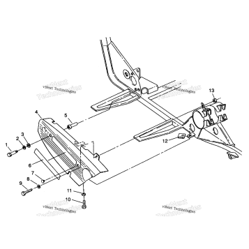 CHAIN COVER ASSEMBLY 6X6 350L