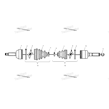 DRIVE SHAFT A02CD50AB/FB