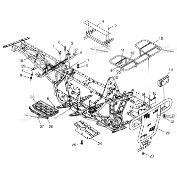 BUMPER/RACK MOUNTING BIG BOSS 6X6 400L