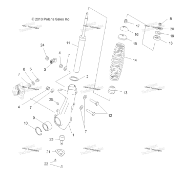 SUSPENSION, FRONT STRUT