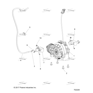 DRIVE TRAIN, FRONT GEARCASE MOUNTING
