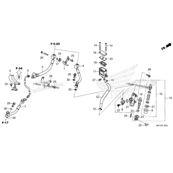 REAR BRAKE MASTER CYLINDER