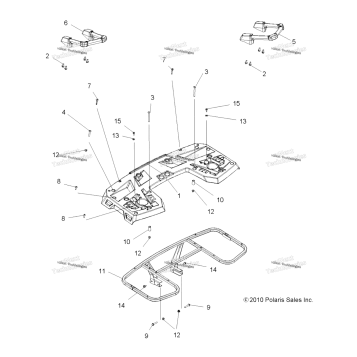 BODY, REAR RACK ASM