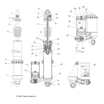 SUSPENSION, REAR SHOCK