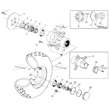 FRONT WHEEL SPORTSMAN 4X4