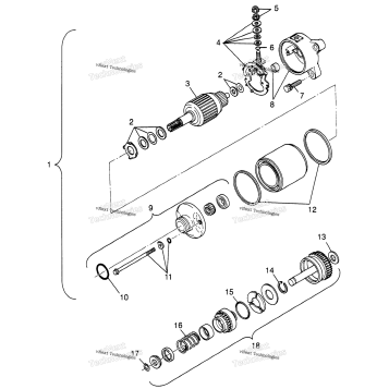 STARTING MOTOR W98AE50A