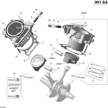 CYLINDER AND PISTON