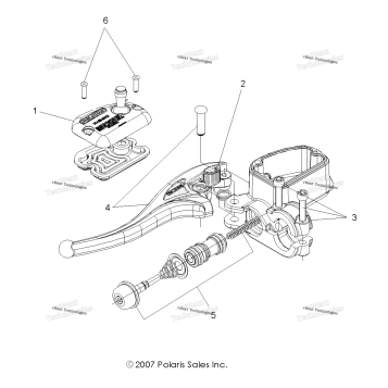 BRAKES, FRONT BRAKE LEVER & MASTER CYLINDER