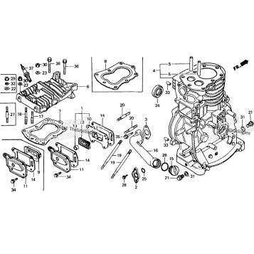 CYLINDER BARREL + CYLINDER HEAD