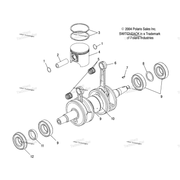 PISTON & CRANKSHAFT S05NS8CS/CSA (4992809280D10)