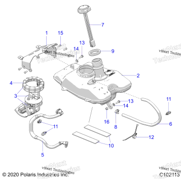 FUEL SYSTEM, FUEL TANK ASM