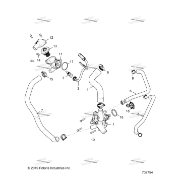 ENGINE, WATERPUMP AND BYPASS