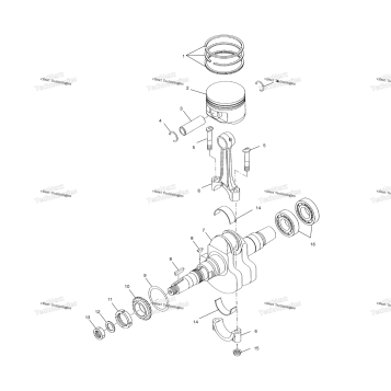 CRANKSHAFT & PISTON A02CD32AA/AB/AC/FB