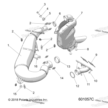 ENGINE, EXHAUST SYSTEM